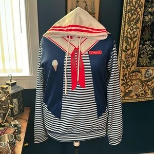 NWOT Scoops Ahoy Stranger Things Hoodie With Front Pocket In 2XL.
